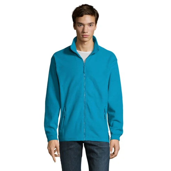 Veste en polaire SOL'S | Polyester 300 g/m² | Pour hommes | Avec 2 poches à fermeture éclair | Aqua