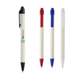 Balpen | Met houder gemaakt van gerecycled melkpak | Gerecycled karton, PLA Plastic