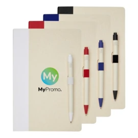 A5 notebook | Recycled milk carton | Incl. ballpoint | Black ink