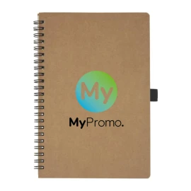 A5 Notebook | Recycled cardboard | 140 lined pages | Stone paper | Met spiraal