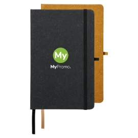 A5 notebook | Cover in leather leftover pieces | 80 sheets | Lined paper