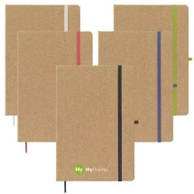 A5 Notizbuch | Kork & Papier 70g/m² | 160 linierte Seiten | Nachhaltig