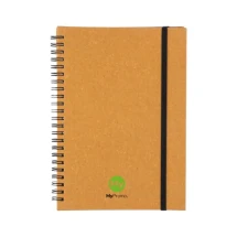A5 Notebook | Recycled leather | 80 lined pages