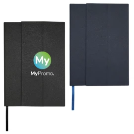 A5 notebook | Recycled PU & RPET | 80 cream coloured lined sheets | Ribbon marker | Accordion pocket
