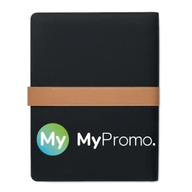A4 Portfolio | RPET  | 30 paper lined pages | Pen holder | Magnetic strap closure