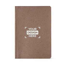 Doyle A5 Notebook Coffee Waste cover. 80gsm recycled 196 pages - Light