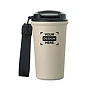 Vaso térmico | Acero inoxidable reciclado | 400 ml | Revestimiento cerámico | Tapa transparente | Correa de RPET