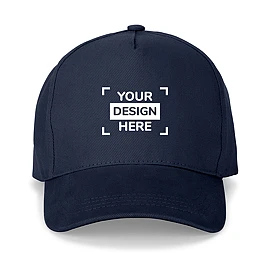 5-panel cap | Cotton 260 g/m² | Brushed finish | Ventilation eyelets | Metal buckle