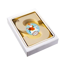 Sinterklaasletter "S" wit 150
