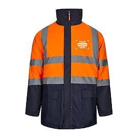 Tweekleurige 4-in-1 parka (180g/m²) van polyester (100%) met