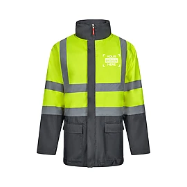 Parka 4 en 1 bicolore (180g/m²), en polyester (100%), avec finition