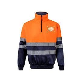 Tweekleurig sweatshirt (300g/m²) van polyester fleece