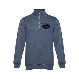 Unisex sweatshirt | 50% cotton and 50% polyester 320 g/m² | Quarter zip | Ribbed cuffs and hem