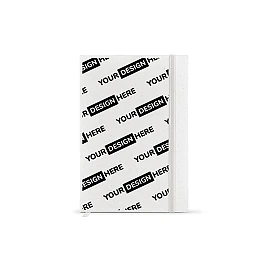 Carnet A5 | Briques de lait recyclées et papier recyclé 70 g/m² | 160 pages pointillées | Couverture rigide | Fermeture élastique