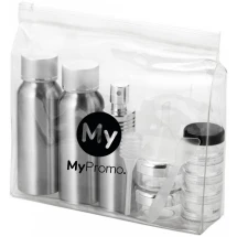 Vliegtuig reisset | 2 x 280 ml aluminium flessen | Trechter | PVC