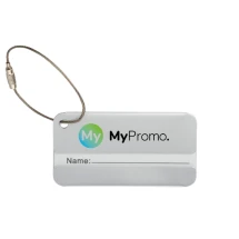 Gepäckanhänger | Aluminium | Inklusive Riemen und Namens- und Adressanhänger