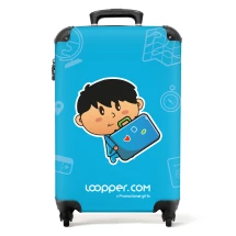 Koffer met logo | ABS | 55x35x20 cm | Met cijferslot | Full colour bedrukking over het gehele oppervlak