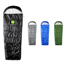 Schlafsack | Recyceltes Polyester | 80x210cm | Komplett zu öffnen mit Reißverschluss | Mit Beutel