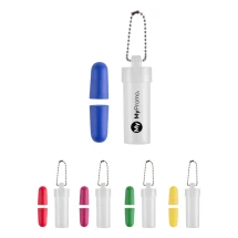 Ohrstöpsel | EVA | 6,4x2,2 cm | In transparenter Einzelbox mit Kette | Kräftige Farben