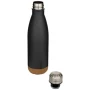 Cove 500 ml dubbelwandige vacuüm geïsoleerde roestvrijstalen waterfles met kurkdetails