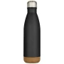 Cove 500 ml dubbelwandige vacuüm geïsoleerde roestvrijstalen waterfles met kurkdetails
