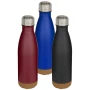 Cove 500 ml dubbelwandige vacuüm geïsoleerde roestvrijstalen waterfles met kurkdetails