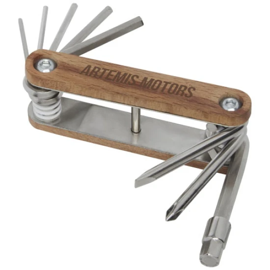 Multi-tool voor de fiets | Houten | 8 functies | Inclusief handleiding | hout
