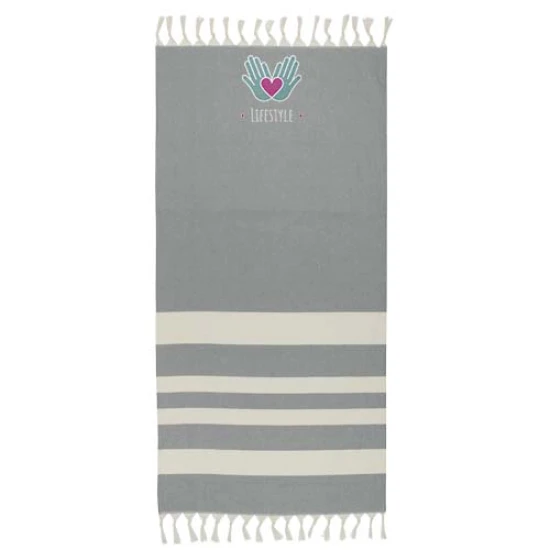 Hamman towel | 65% cotton and 35% recycled polyester 180 g/m² | 147 x 75.5 cm | Sustainable | navy