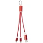 Keychain charging cable | Recycled aluminium | 10W | Sustainable | 4-in-1