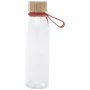 Gourde | Verre & bambou | 500ml | Poignée en silicone | Durable