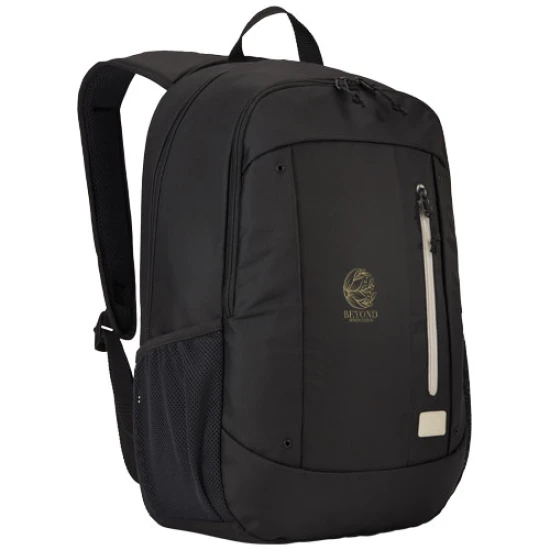 Case Logic 15.6" laptop Backpack | rPET | Mesh side pockets | Eco-friendly | solid black