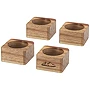 Ronds de serviette en bois d'acacia Napora