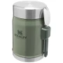 Bocal alimentaire isotherme Stanley Legendary | Acier inoxydable recyclé | Avec fourchette-cuillère | 400ml | Haute qualité