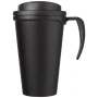 Double walled insulated mug | Plastic | 350ml | With handle | Made in the UK
