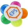 5-kleuren markeerstift | ABS plastic | Bloem-vormig