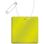 Square hanger | PVC | Reflective neon | With white string and safety needle | Lightweight
