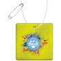 Square hanger | PVC | Reflective neon | With white string and safety needle | Lightweight