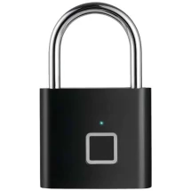Smart fingerprint padlock | Zink alloy & rPET | 10,8x6,9x2,9cm | Battery lasts 6 months