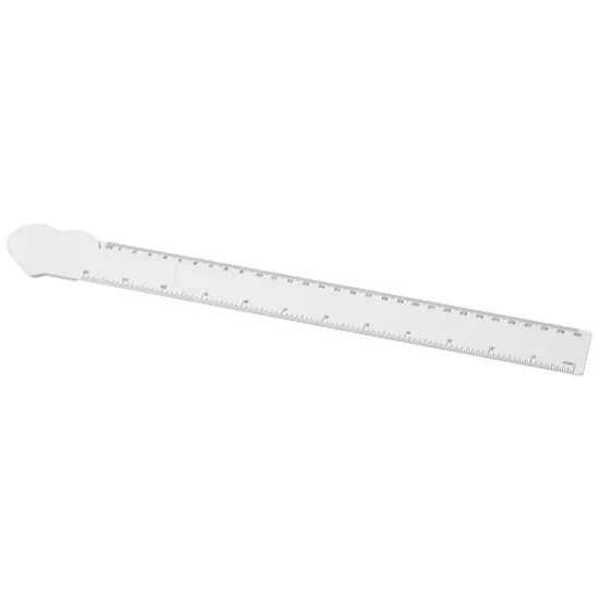 Ruler | Recycled plastic | 30 cm | white