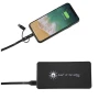 Power bank solar | ABS y rPET | 8000 mAh | Tipo-C | Logo iluminado