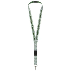 Sublimation lanyard |  Recycled PET Polyester | 20mm | Metal hook & safety buckle