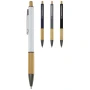 Ballpoint pen | Recycled aluminium | Black ink | Bottom part bamboo