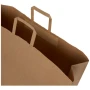 Bolsa de papel | Kraft reciclado | 49,50x44cm | Asas planas | Hecha en EU