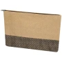Pochette con zip | Carta di paglia intrecciata certificata FSC | 3 L