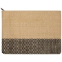 Pochette con zip | Carta di paglia intrecciata certificata FSC | 3 L