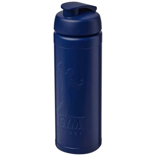 Sportfles | PP | 750ml | Reliëfgieten | Met flip deksel | Gemaakt in het VK | blauw;blauw