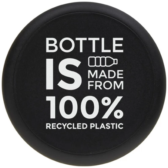 Screw cap water bottle | Ocean Plastic | 700 ml | Made in the UK | solid black;charcoal