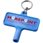 Key with keychain | Plastic | 6,1 cm x 5,8 cm | Square opening