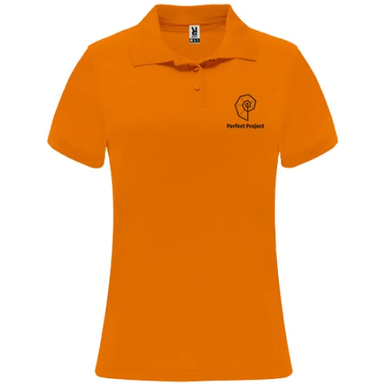 Polo de sport Roly | Polyester 150 g/m² | Pour femmes | fluor orange
