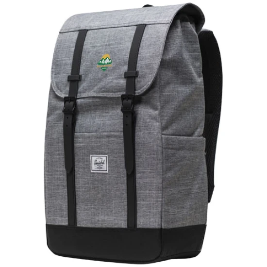 Rugzak Herschel Retreat | 100% rPET | 23L | Voor 15"/16" laptop | heather grijs